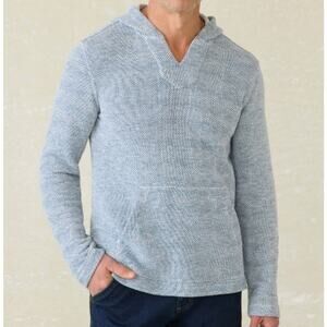 Faherty Men’s Whitewater Beach Hoodie Sz M Blue